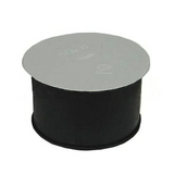 Süllyesztett szerelvénydoboz 1-es kerek 65mm-átmérő fekete műanyag MÜDS65 BUDVILL